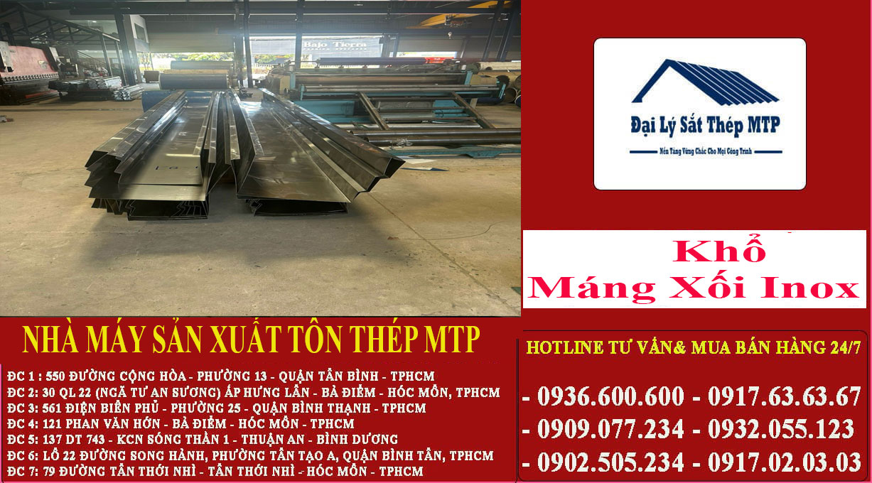 Khổ Máng Xối Inox