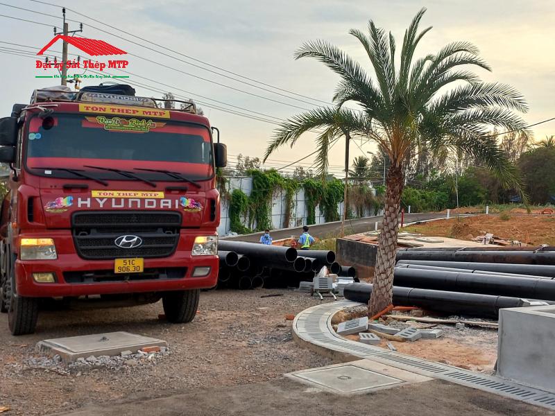 Cung cấp 40 cây ống thép đúc phi 355 đến công trình đường ống PCCC nhà xưởng tại Đồng Nai.