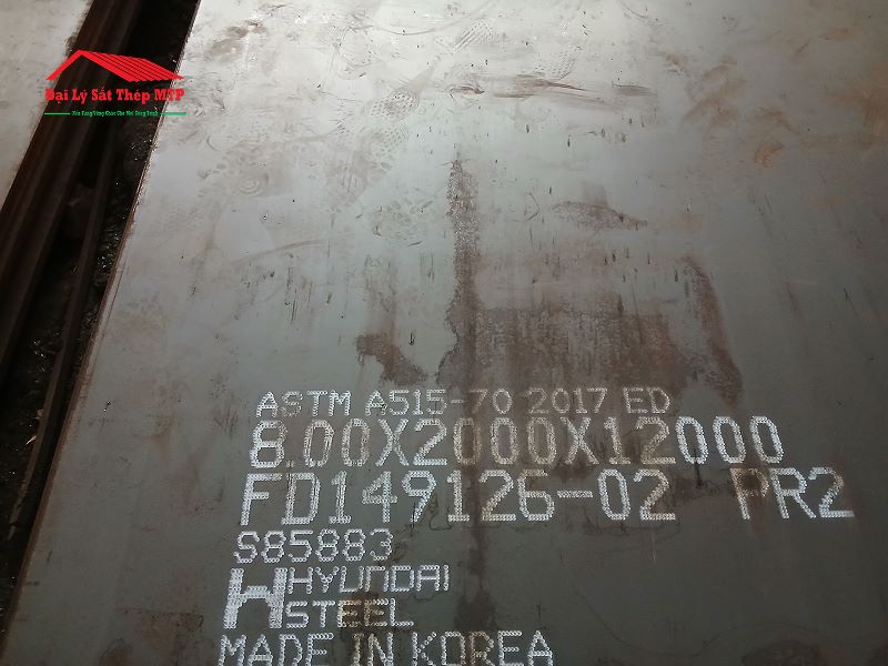 Thép tấm A515 Gr70 phù hợp cho các ứng dụng chịu áp suất lớn