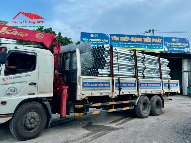 Cung cấp 5 tấn thép ống mạ kẽm 190 cho xưởng gia công biển báo giao thông tỉnh BRVT