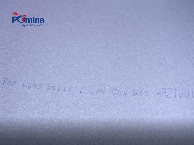 Ký hiệu trên tấm tôn Pomina