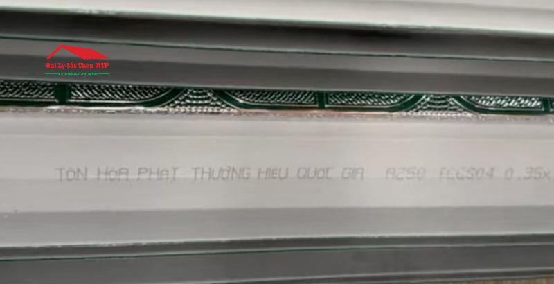 Dòng in tôn Hòa Phát chính hãng