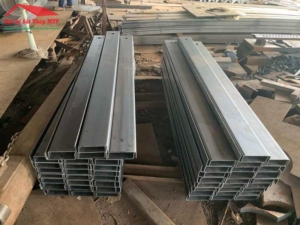 Gia công chấn thép hình U mạ kẽm