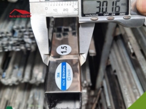 Hộp inox 30x30 có tiết diện vuông, cạnh 30mm