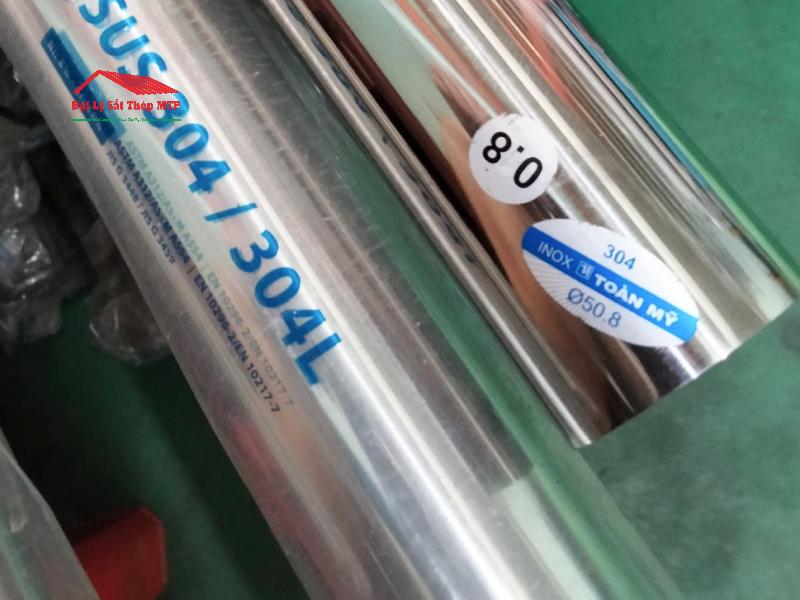 Ống inox phi 50 có đường kính ngoài 50.8mm