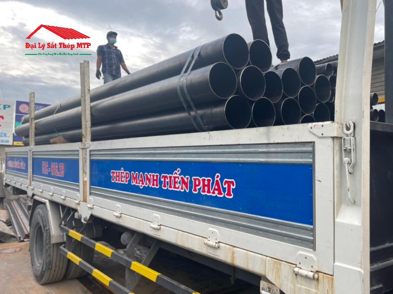 Cung cấp 4 tấn thép ống đen SeAH làm khung kết cấu và hệ thống ống dẫn cho nhà máy trong KCN Amata
