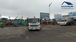 Giao 15 tấn Thép hộp và Thép V chấn cho Công Ty Thủy sản ở cảng cá Hàm Thuận Bắc, Bình Thuận