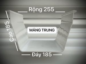 Máng xối nhựa PVC loại trung