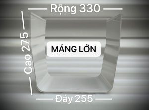 Máng xối nhựa PVC loại lớn