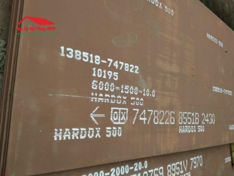 Thép tấm Hardox 500