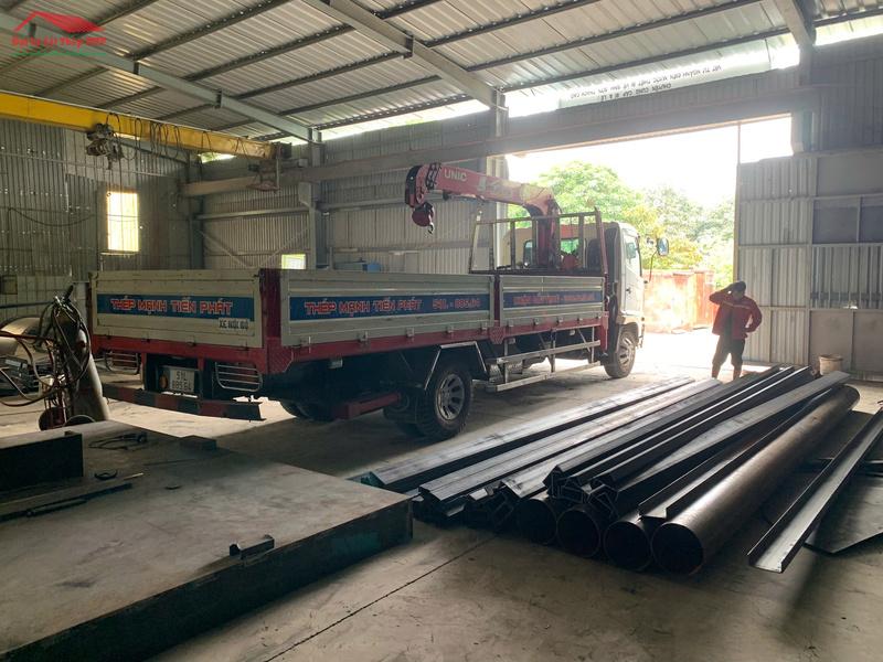 Cung ứng 120 cây thép hình U200 Đại Việt cho công trình kho hàng logistics tại KCN Long Hậu, Cần Giuộc, Long An.