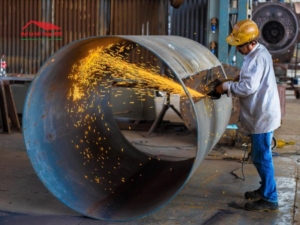 Gia công cuốn thép ống từ thép tấm