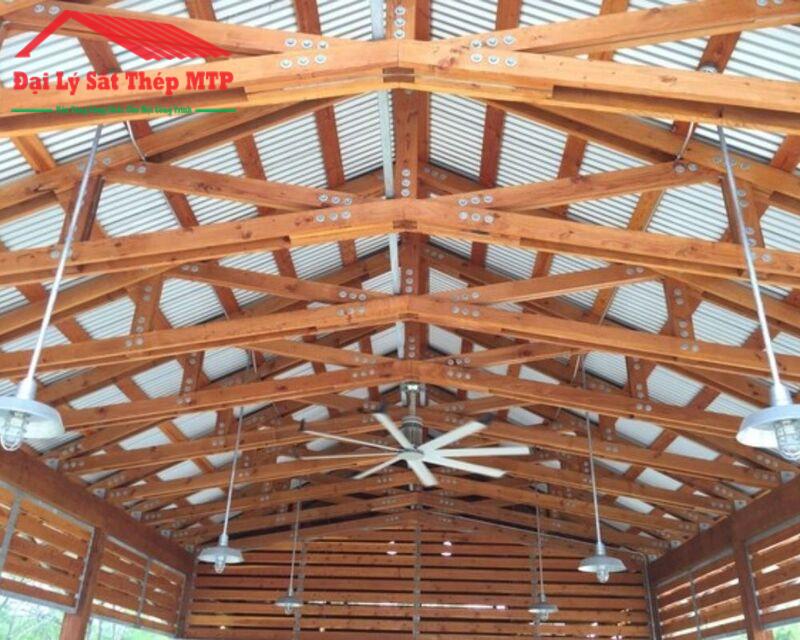 M&aacute;i lợp x&agrave; gồ gỗ
