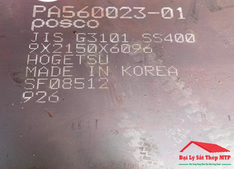 Thép tấm SS400 Hàn Quốc