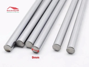 Láp inox phi 9 là vật liệu có dạng thanh tròn đặc, đường kính 9mm, gia công từ inox