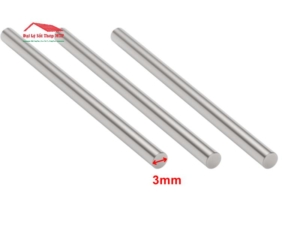 Láp inox phi 3 là thanh inox tròn đặc có đường kính 3mm