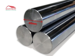 Láp inox phi 40 là thanh inox tròn đặc, có đường kính 40mm