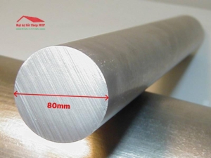 Láp inox phi 80 là thanh tròn đặc gia công từ inox, đường kính 80mm