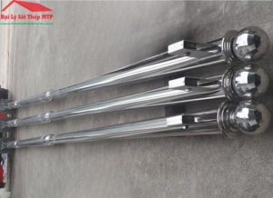 Gia công ống inox phi 89,1 làm cột trang trí