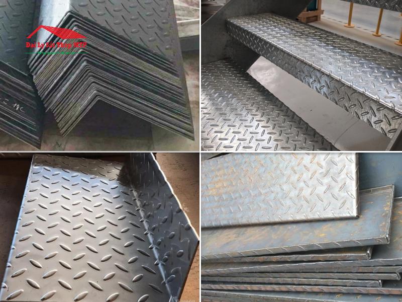 Dịch vụ gia công chấn thép tấm chống trượt với nhiều hình dạng, quy cách khác nhau tại Sắt Thép MTP