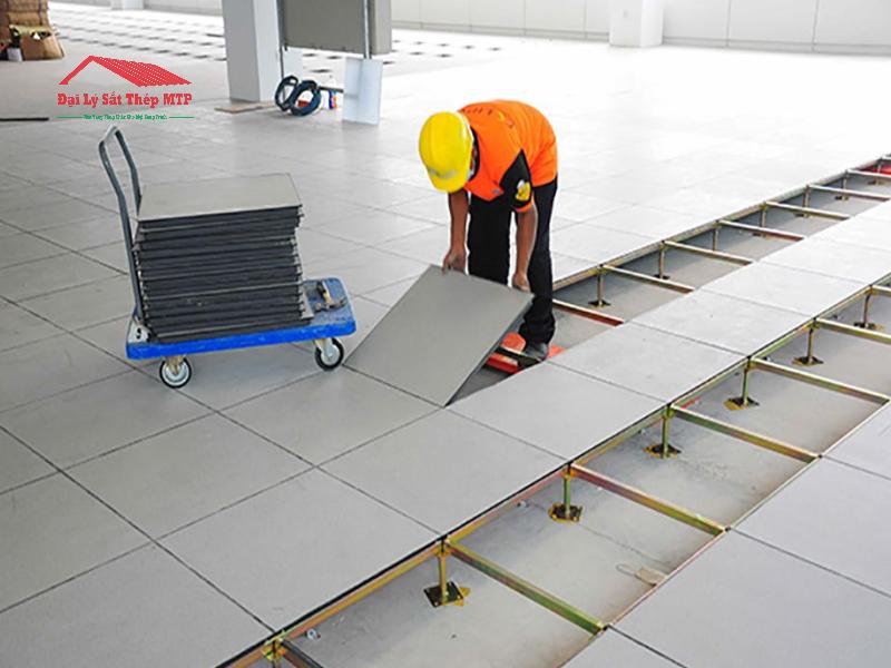 Tấm cemboard dày 16mm sử dụng làm sàn nâng kỹ thuật