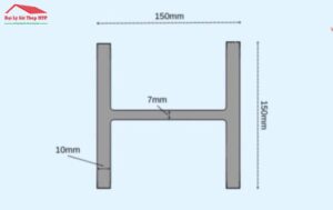 Quy cách kích thước thép H150