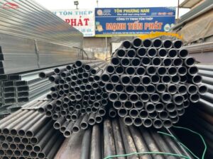 Kho MTP xuất 4 tấn ống thép phi 49 nhúng nóng cho dự án cổng rào tại Đồng Nai