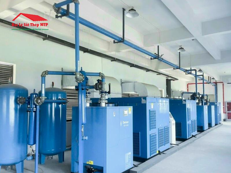Thép ống phi 90 sử dụng làm đường ống dẫn khí nén nhà máy
